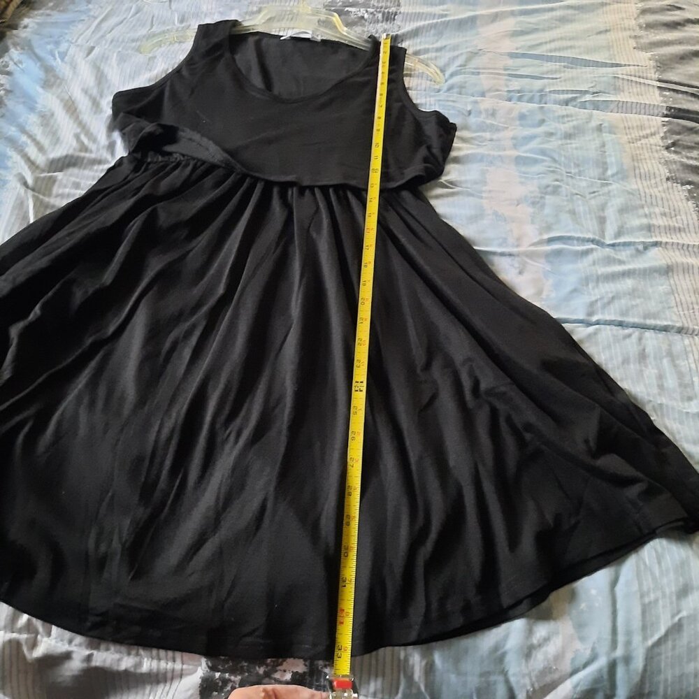 Maternity Nursing Tank Dress, Sleeveless VNeck w/ pockets NWT! - Black, Size S - Picture 15 of 16